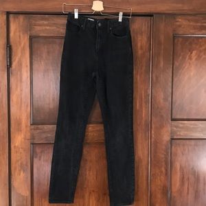 Black High Rise Skinny Jeans